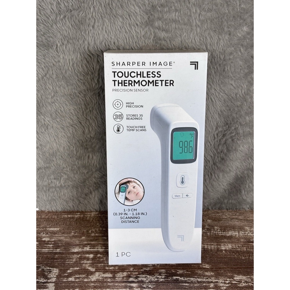Digital Touchless Smart Forehead Thermometer SHARPER IMAGE- NEW